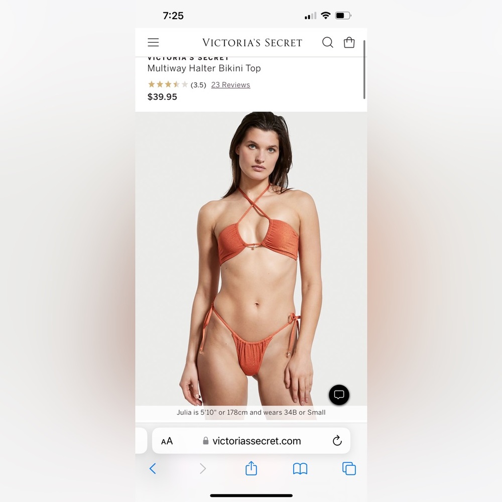 Multi-way halter swim top